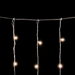 Гирлянда Занавес Облегченный 2 x 2 м Тепло-Белый 220В, 400 LED, Провод Прозрачный ПВХ, IP54