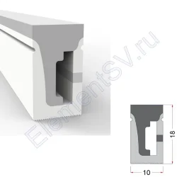 Cиликоновая оболочка T1018 S16 (10*18mm, pcb 10mm)