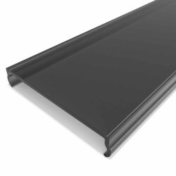 Рассеиватель поликарбонатный для профиля LC-LRM-BL34-2 чёрный