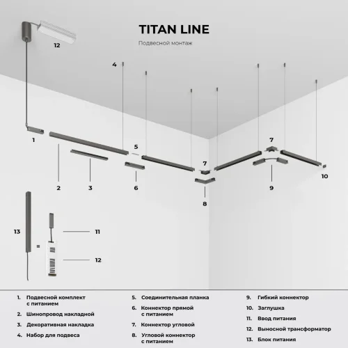 Titan Line Набор для подвеса титан 85226/00 85226/00 - фото 3