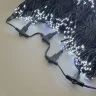 Комплект 5 Белых Нитей по 20м с Мерцанием Белого Диода, 1000 LED, Провод Черный Каучук 2,3мм, IP54. Фото 2.