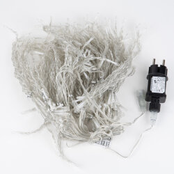 ULD-C3020-264-TTK WARM WHITE IP44 Занавес светодиодный с эффектом мерцания, 3х2м, 264 светодиода, Теплый белый свет, Провод прозрачный, TM Uniel