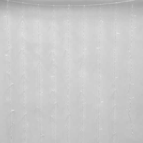 ULD-C3020-264-TTK WARM WHITE IP44 Занавес светодиодный с эффектом мерцания, 3х2м, 264 светодиода, Теплый белый свет, Провод прозрачный, TM Uniel - фото 3