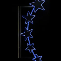 Светодиодная Консоль &amp;#171;Пять Звезд&amp;#187; 90 x 200 см, Синяя, 220В