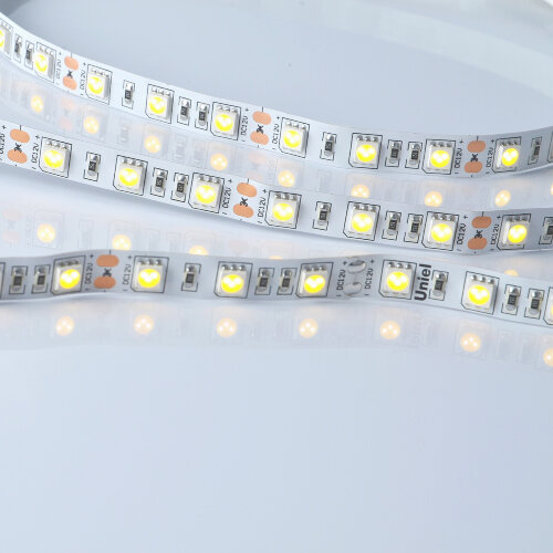 ULS-M25-5050-60LED-m-10mm-IP20-DC12V-14.4W-m-5M-3000K PROFI Гибкая светодиодная лента на самоклеящейся основе, Катушка 5м, в герметичной упаковке, Теплый белый свет3000К. - фото 2