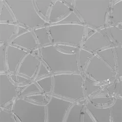 Сетка Stylnet Прозрачная с глиттером Серебро в Рулоне, Гибкий ПВХ, 10 x 1 м