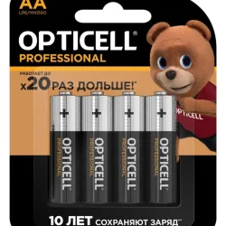 Элемент питания алкалиновый AA/LR6 (блист. 4шт) Professional Opticell 5052001/6052001
