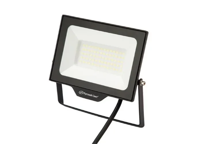 Прожектор светодиодный СДО FL 10 C 50W VW 865 BK CL 192х148х28мм 50Вт 6500К IP65 уличный черн. Русский Свет 15081023055 - фото