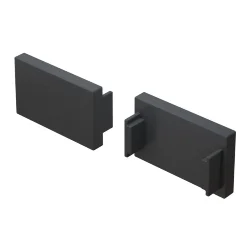 Заглушка для накладного/встраиваемого шинопровода, 2 шт. Basity, черный (Черный) TRA172EC-12B