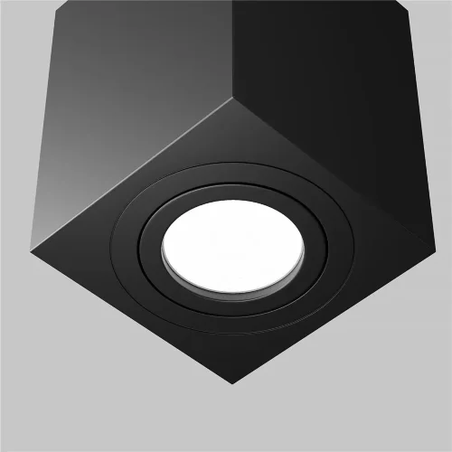 Потолочный светильник Атом / Atom 1*GU10 10 Вт (Черный) C017CL-01B - фото 2