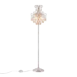 Серия Chabrol заслуживает особого внимания благодаря интересному цветовому сочетанию отделки арматуры, каплевидным кристаллам из стекла. Благодаря необычному дизайну светильники станут настоящим украшением любого интерьера! (Белый с Золотом)