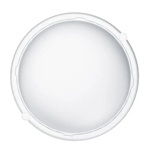 Светильник светодиодный 90 237 OBL-R5-12-4K-WH-IP65-LED 12Вт 4000К IP65 1180лм ЖКХ круг пластик бел. ОНЛАЙТ 90237 - фото