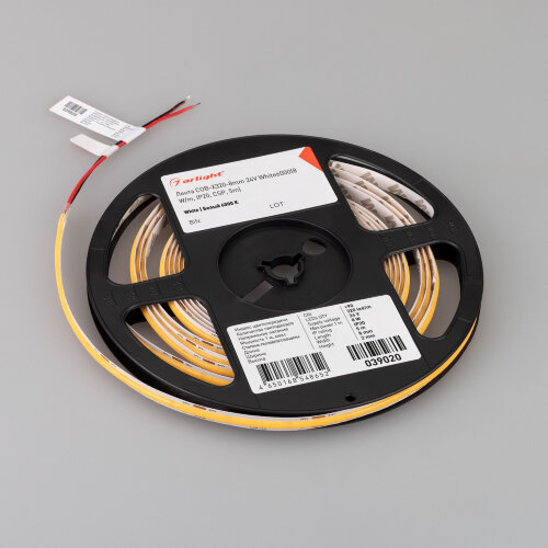 Светодиодная лента COB-X320-8mm 24V White6000(8 W/m, IP20, CSP, 5m) (Arlight) - фото 2