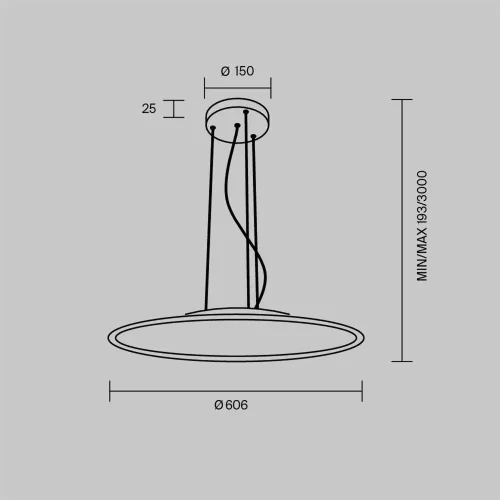 Подвесной светильник Industria 2700-4000К 57Вт (Белый) - фото 6