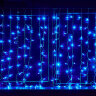 ULD-C2030-240-DTA BLUE IP20 Занавес светодиодный с контроллером, 3х2м, 240 светодиодов, Синий свет, Провод прозрачный. - фото 4