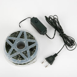 ULD-S20000-2000-DGA WARM WHITE IP20 DEW Гирлянда светодиодная Роса, 200м, 2000 светодиодов, Теплый белый свет, Провод зеленый