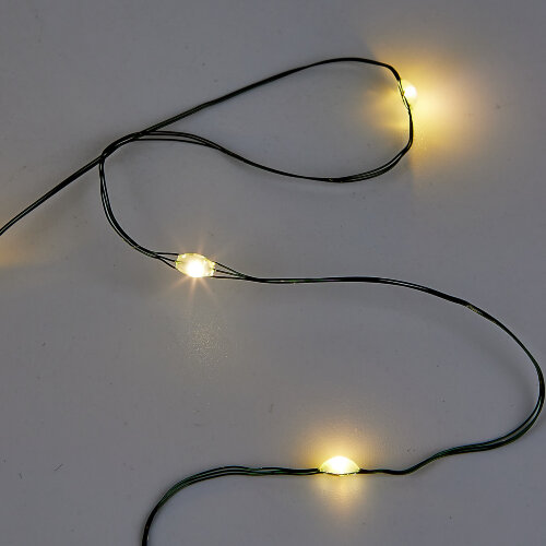 ULD-S20000-2000-DGA WARM WHITE IP20 DEW Гирлянда светодиодная Роса, 200м, 2000 светодиодов, Теплый белый свет, Провод зеленый - фото 6