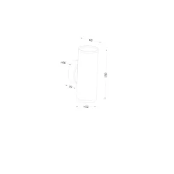 Настенный светильник (бра) FOCUS S GU10х2 10Вт IP 20 (Матовое Золото)