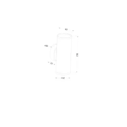 Настенный светильник (бра) Фокус С / FOCUS S GU10х2 (Матовое Золото) C068WL-02MG