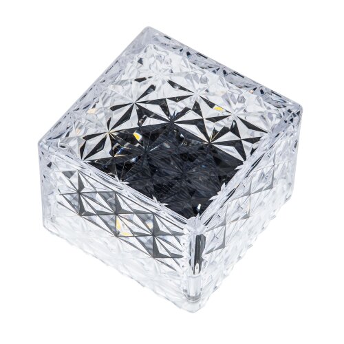 USL-F-172-PT050 ICECUBE Садовый светильник на солнечной батарее, 4 светодиода, Теплый белый свет, 1xАА Ni-Mh аккумулятор в-к, IP44, TM Uniel - фото 1