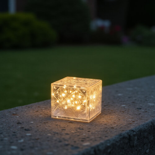 USL-F-172-PT050 ICECUBE Садовый светильник на солнечной батарее, 4 светодиода, Теплый белый свет, 1xАА Ni-Mh аккумулятор в-к, IP44, TM Uniel - фото 11