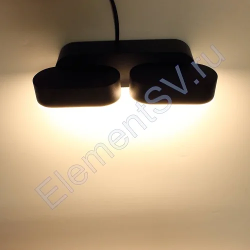 Светодиодный светильник настенный 1682 UC201 (220V, 2х6W, warm white) - фото 3.