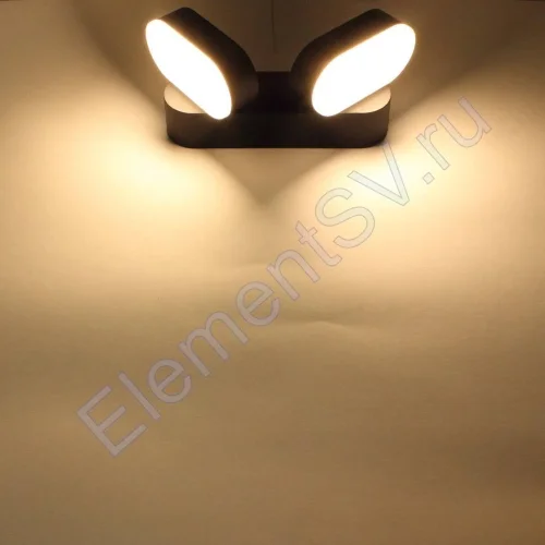 Светодиодный светильник настенный 1682 UC201 (220V, 2х6W, warm white) - фото 6.