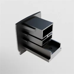 Заглушка торцевая Trinity черный, 1шт (Черный)