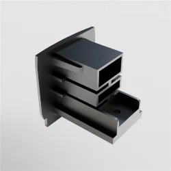 Заглушка торцевая Trinity черный, 1шт (Черный) TRA005EC-31B