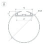 Профиль SL-ROUND-D120-2000 ANOD (Arlight, Алюминий) 019267 - фото 3