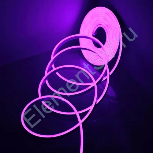 Светодиодный гибкий неон 4.5*13, 12V violet LB9 (блистер 5м) - фото.