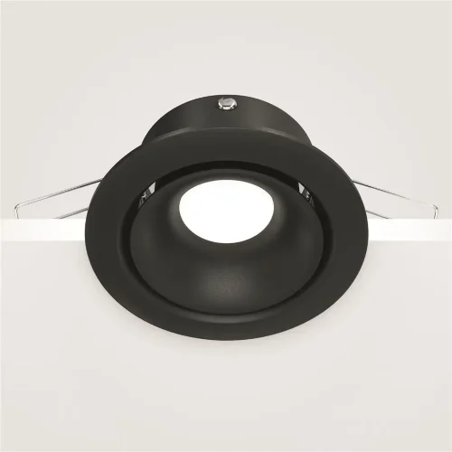 Встраиваемый светильник Yin GU10 1x10Вт (Черный) - фото 4