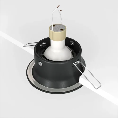 Встраиваемый светильник Yin GU10 1x10Вт (Черный) - фото 11