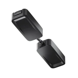 Коннектор питания прямой Radity встраиваемый черный (Черный)