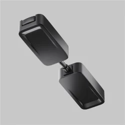 Коннектор питания прямой Radity встраиваемый черный (Черный) TRA084C-B-12