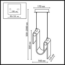 Подвес «ODEON LIGHT» 5105/11L, серия: FLOW