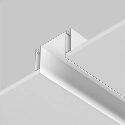 Алюминиевый профиль ниши скрытого монтажа для ГКЛ потолка (Белый) - фото 2