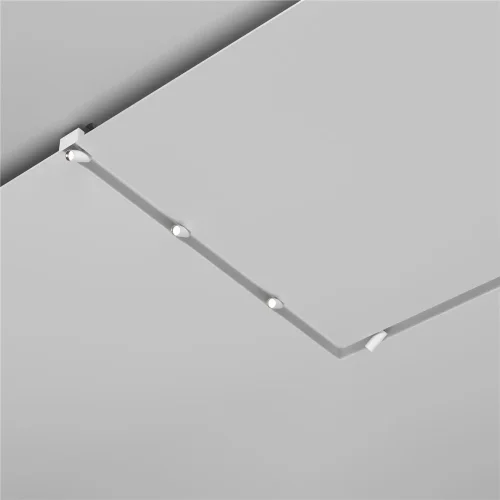 Алюминиевый профиль ниши скрытого монтажа для ГКЛ потолка (Белый) - фото 3