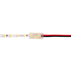 Коннектор WOLTA WLS-2PIN-5MM-MONO-1 выводной для одноцветной SMD ленты шириной 5мм, провод 10см, комплект 3шт.