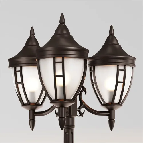 Садово-парковый светильник Rivoli E27х3 60Вт IP 44 (Черный) - фото 3