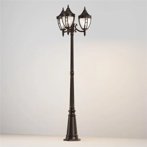 Садово-парковый светильник Rivoli E27х3 60Вт IP 44 (Черный) - фото