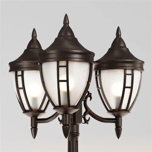 Садово-парковый светильник Rivoli E27х3 60Вт IP 44 (Черный) - фото 4