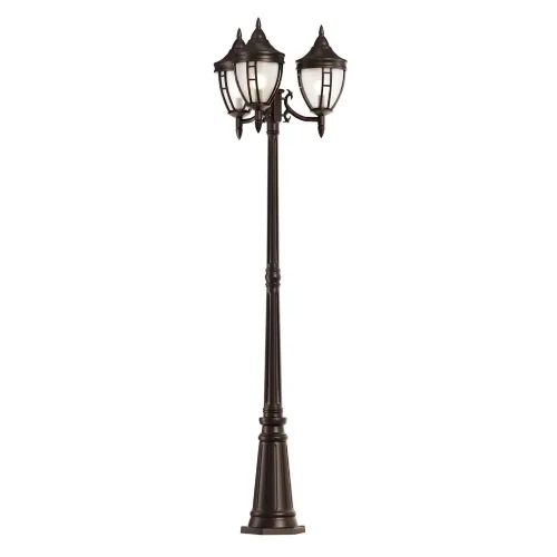 Садово-парковый светильник Rivoli E27х3 60Вт IP 44 (Черный) - фото 2