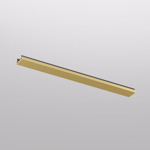 TR5736-SB Декоративная заглушка желоба трека SHINE BASE, 20см, сатинированная латунь, алюминий.