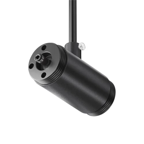 Прямой коннектор для системы Shelf с вводом питания (Черный) - фото