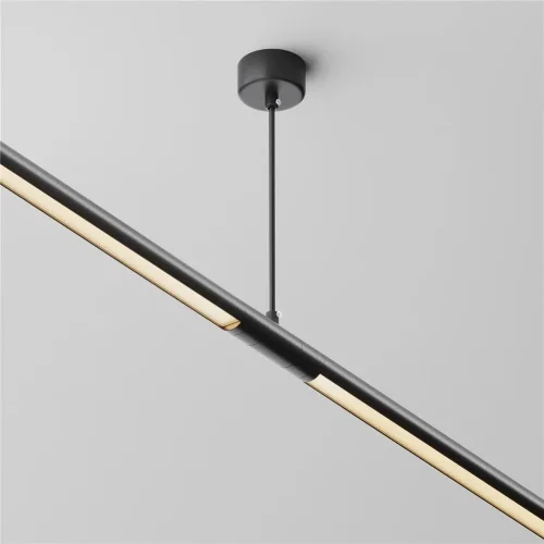 Прямой коннектор для системы Shelf с вводом питания (Черный) - фото 2