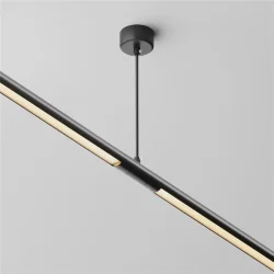 Прямой коннектор для системы Shelf с вводом питания (Черный)