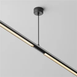 Прямой коннектор для системы Shelf с вводом питания (Черный) CA013IC-P-B