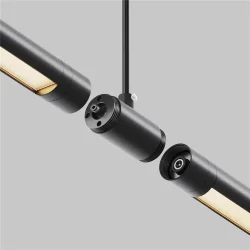 Прямой коннектор для системы Shelf с вводом питания (Черный) CA013IC-P-B