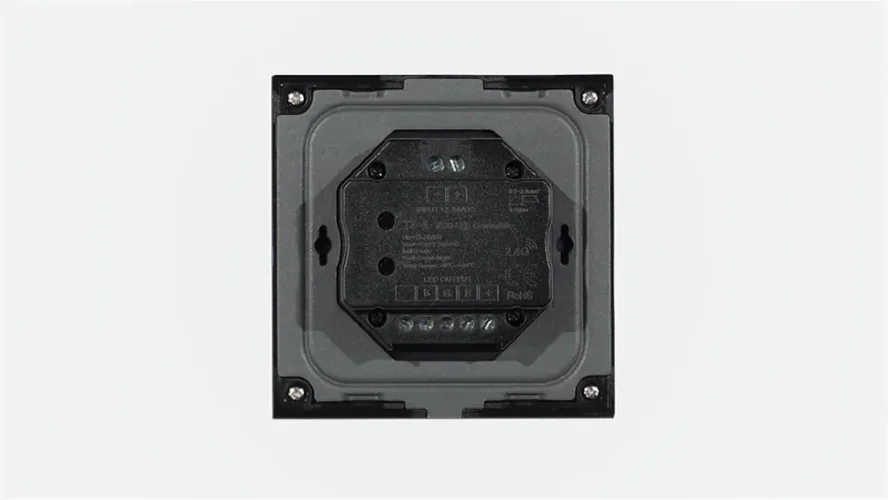 Сенсорная панель T3-1 Black IC48 (12-24V, 3x4A, 3x(48-96), RGB, RF 2.4GHz) - фото II